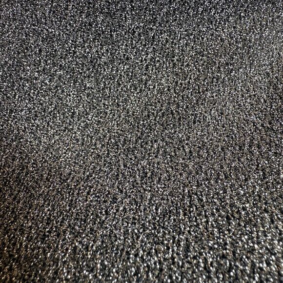 H&M Women’s Flared Dressy Pants Silver Metallic Pull On Size L Party Cocktails - Picture 4 of 11